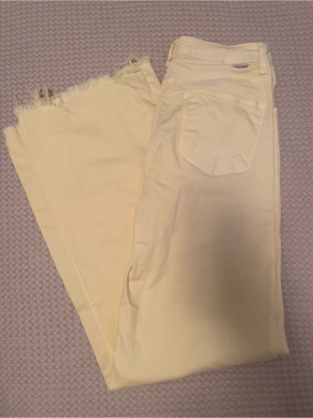 Ankle-Length Frayed Hem Women's Jeans